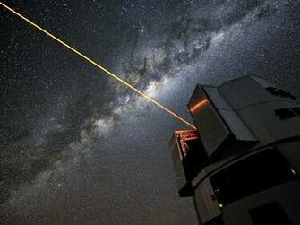 Eso S Very Large Telescope With Laser Beam Space Wallpaper