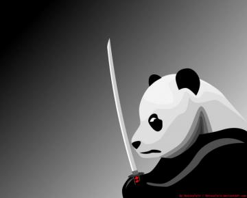 Samurai Panda By Matuzalein