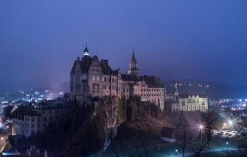 Wallpaper Night Lights Germany Hohenzollern Castle Image For