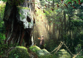 Anime Girls Forest Fantasy Art Nature Wood