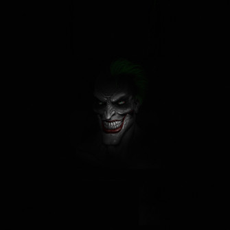 Wallpaper Joker S Face Dark Minimal iPad Air