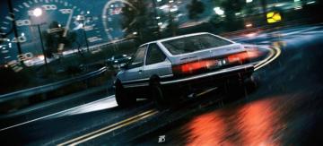 Car Initial D Drift Toyota Ae86 HD Wallpaper Desktop And