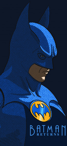 Batman Returns Minimal 5k iPhone Xs