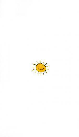 No Smiley Face Just The Sunshine Outline Wallpaper In