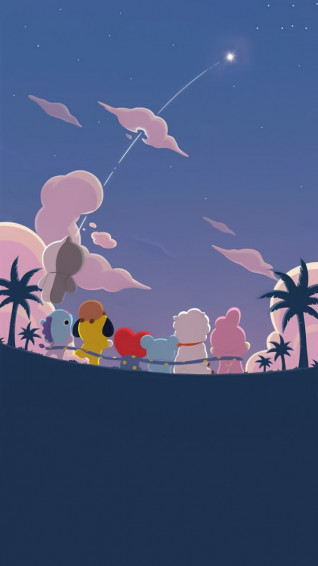 Alisa On Bt21 Bg Cute Wallpaper Bts Drawings