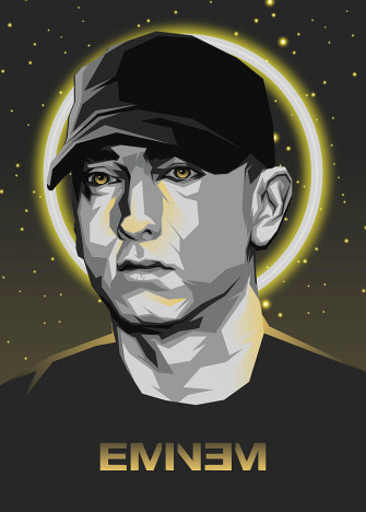 Eminem Digital Art By Lucky Dream Pixels