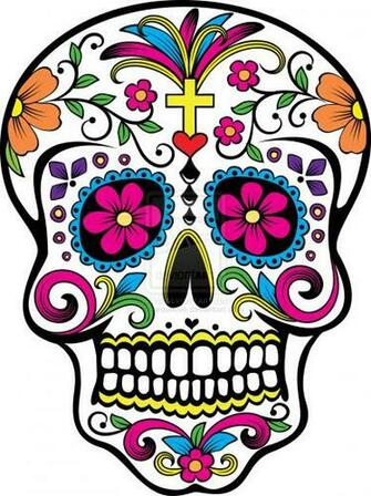 Sugar Skull Wallpaper Colorful