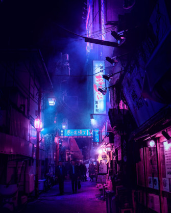 Neon City Aesthetic Wallpaper On