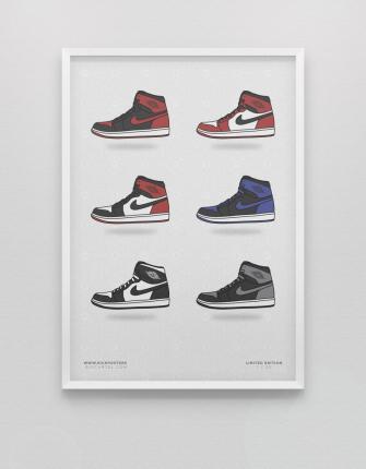 Jordan Pack By Dan Bairn Sneaker Art