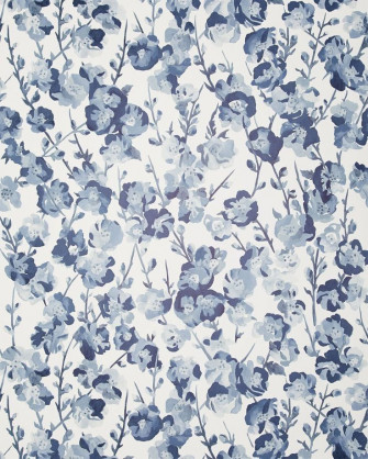 Blue Floral Wallpaper Navy Accent Wall Glitter