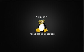 Linux Tux Troll Wallpaper