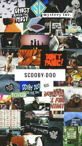 Scooby Doo Collage Vintage Cartoon And Retro Wallpaper