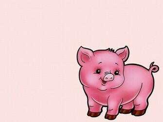 Pink Pig Wallpaper