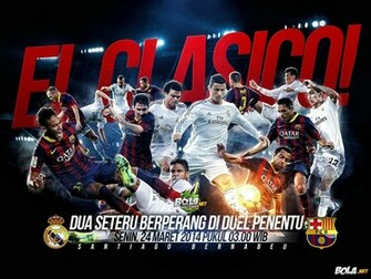 Bola Net Wallpaper Real Madrid Vs Barcelona