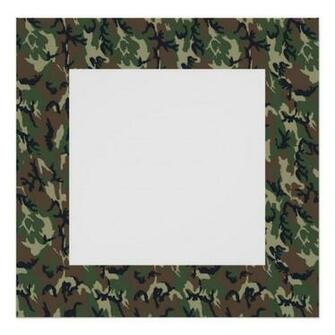 Military Forest Camouflage Background With White Poster