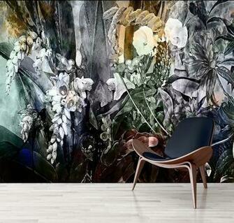 Wallpaper Flower Power Incandescent Kerrie Brown