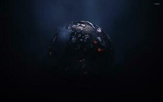 Burning Planet Wallpaper Space