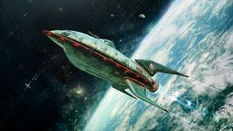 Futurama Planet Express 3d Space Ship Wallpaper Realistic