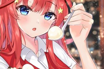 Wallpaper Redhead Nakano Itsuki Go Toubun No Hanayome Cute Ice