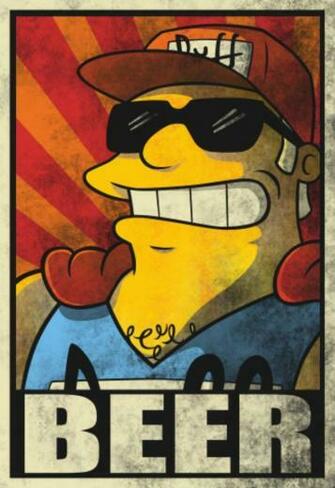 Duffman Beer The Simpsons Plantillas Fondo De Pantalla