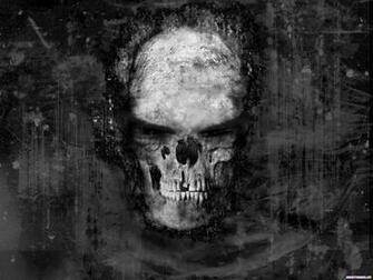 Horror Wallpaper Skull Scream Black Gothic Scary