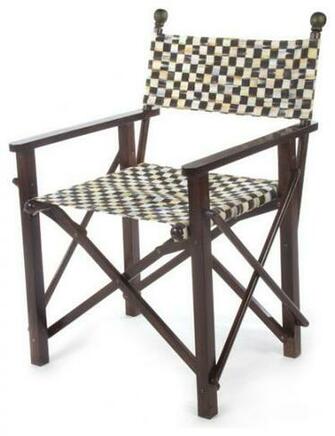 Courtly Check Director S Chair Mackenzie Childs Eclectic Outdoor