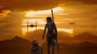 Rey Bb Star Wars The Force Awakens Wallpaper Desktop Background
