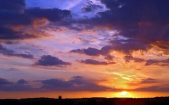 Blue Sky Clouds Wallpaper Background Night
