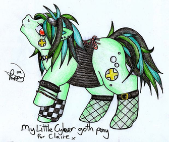 My Little Cyber Goth Pony By Werepuppy HD Walls Find Wallpaper