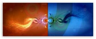 Hot Vs Cold Dual Monitor HD Wallpaper For Uxga Xga Svga