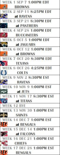 Steelers Season Schedule Steel City Blitz