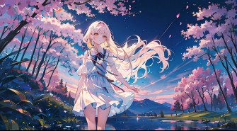 Beautiful Anime Girl Wallpaper By Akisakixyz
