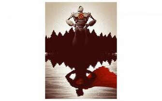 The Iron Giant Robot Reflection White Superman Superhero Wallpaper