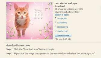 February Cat Calendar Wallpaper From Blue Mountain Cards