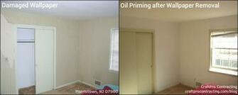 Painting Wallpaper Removal And Oil Priming To Prep Home