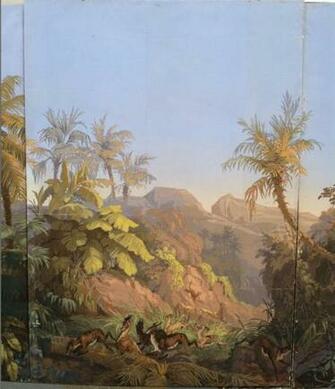 Zuber Wallpaper Panels Les Zones Terrestres At 1stdibs