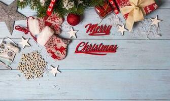 Merry Christmas Background With Fir Tree Mount