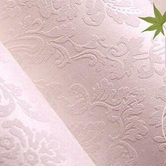 Vintage Light Pink Damask Nonwoven Wallpaper Bedroom