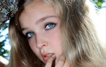 Wallpaper Girl Face Sweetheart Model Hair Blonde Beautiful