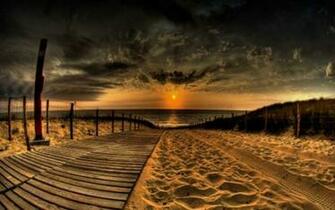 Beautiful Beach Sunset Wallpaper