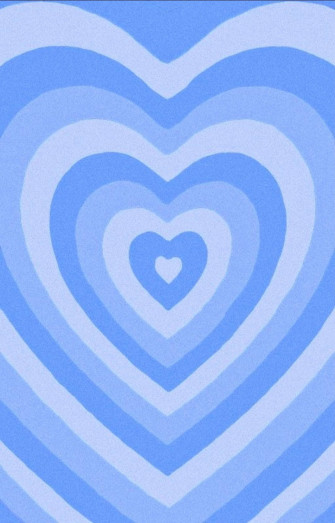Simple Blue Aesthetic Hearts Wallpaper