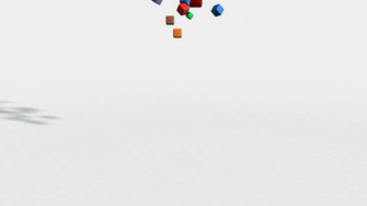 Dedication Concept On White Background With Colorful Blocks Motion