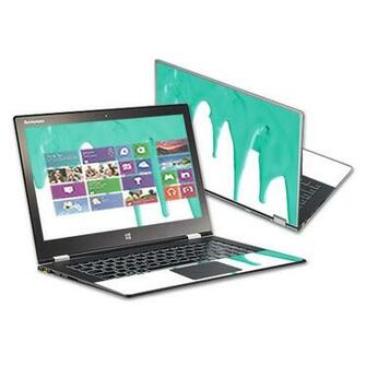 Skin Decal Wrap For Lenovo Ideapad Yoga Pro Cover Teal Drips