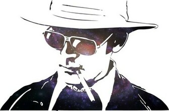 Hunter S Thompson Stencil By Benmcnully