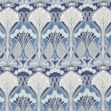 Liberty Interiors Fabric Ianthe Bloom Multi Lapis C Ladbroke Linen