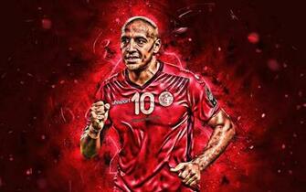 Wallpaper Wahbi Khazri Red Uniform Tunisia National