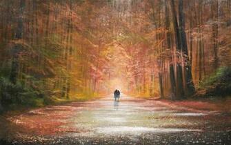 Autumn Painting Desktop Pc And Mac Wallpaper