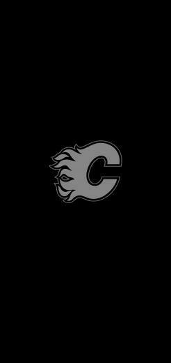 Made A Quick Oled Flames Wallpaper For My iPhone X Calgaryflames