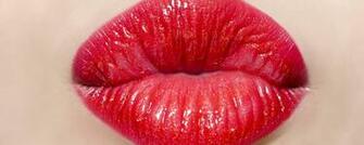 Kiss Girl Lipstick Close Up Wallpaper Background Dual Monitor
