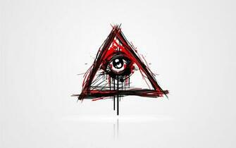 Wallpaper Red White Illuminati New World